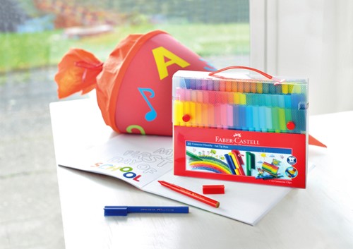 Kleurstiften Faber-Castell Connector assorti cadeauset à 80 stuks-3