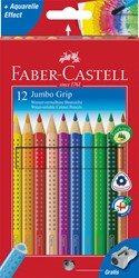 Kleurpotloden Faber Castell Jumbo Grip set à 12 stuks assorti