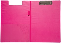 Klembordmap MAUL A4 staand met penlus neon roze