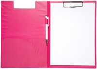 Klembordmap MAUL A4 staand met penlus PVC neon roze-2