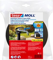 Buisisolatie tesamoll® Zelfklevend 5mx20mm zwart