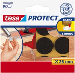 Beschermvilt Tesa antikras Tesa 57894 26mm rond bruin