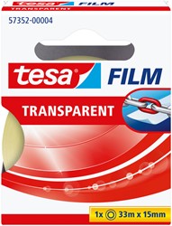 Plakband Tesa film 15mmx33m transparant doosje