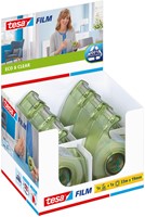 Plakband handdispenser tesafilm® eco & clear 33mx19mm + Easy Cut hand ecoLogo®-2