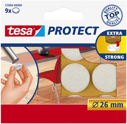 Beschermvilt Tesa antikras 57894 26mm rond wit