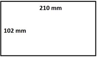 Labeletiket IEZZY Zebra DHL 102x210mm 25mm wit permanent 210 stuks-2