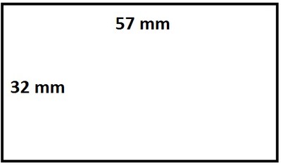Labeletiket IEZZY Zebra 800262-125 57x32mm 25mm wit permanent 2100st-3