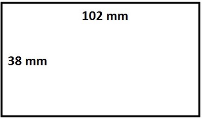 Labeletiket IEZZY Zebra 880191-038D 102x38mm 25mm wit permanent 1790st-3