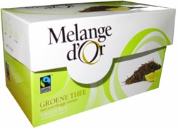 Melange d'Or Groene thee Citroen 20 zakjes 2gr. Fair Trade