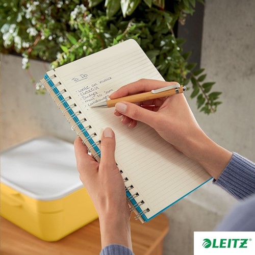 Notitieboek Leitz Cosy B5 160blz 100gr spiraal lijn blauw-2