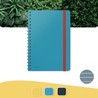 Notitieboek Leitz Cosy B5 160blz 100gr spiraal lijn blauw-4