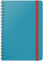 Notitieboek Leitz Cosy B5 160blz 100gr spiraal lijn blauw