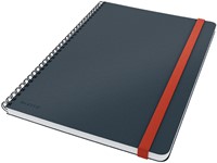 Notitieboek Leitz Cosy B5 160blz 100gr spiraal lijn grijs-1