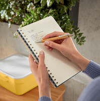 Notitieboek Leitz Cosy B5 160blz 100gr spiraal lijn grijs-2