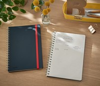 Notitieboek Leitz Cosy B5 160blz 100gr spiraal lijn grijs-3