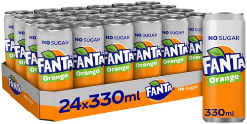 Frisdrank Fanta orange zero blik 330ml-2