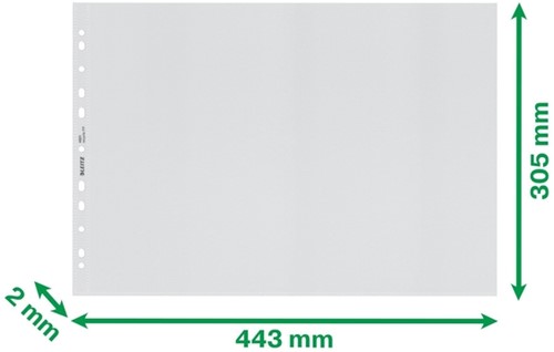 Showtas Leitz Recycle PP A3 11-gaats transparant 25 stuks-3