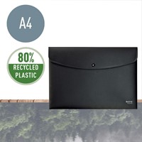 Enveloptas Leitz Recycle A4 met drukknopen PP zwart-3