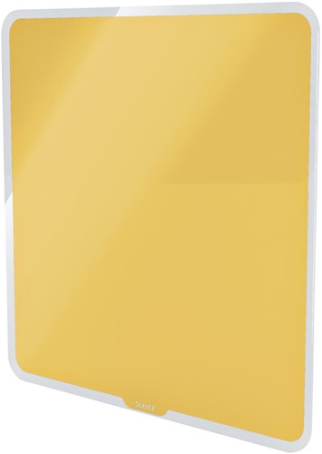 Glasbord Leitz Cosy magnetisch 450x450mm geel-1