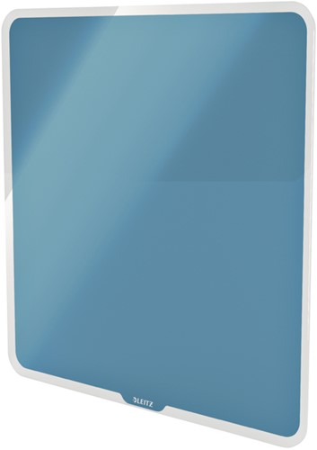 Glasbord Leitz Cosy magnetisch 450x450mm blauw-1