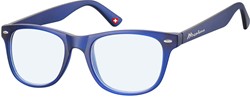 Leesbril Montana blue light filter +3.00 dpt blauw