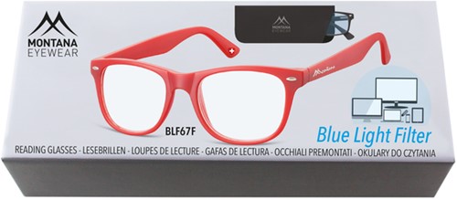 Leesbril Montana +1.00 dpt blue light filter rood-2