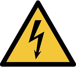 Pictogram Tarifold waarschuwing elektrische spanning 200x176mm