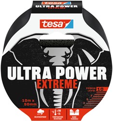 Reparatietape tesa Ultra Power Extreme repair 10mx50mm zwart