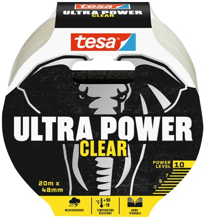 Reparatietape tesa Ultra Power Clear repair 20mx48mm transparant