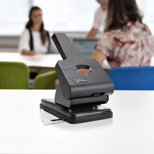 Perforator Rapesco Germ-Savvy Heavy Duty HD865-P antibacterieel 2-gaats zwart-4