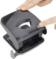 Perforator Rapesco Germ-Savvy Less Effort Eco X5-40ps antibacterieel 2-gaats zwart-4