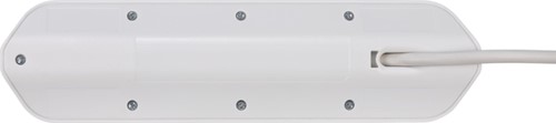 Stekkerdoos Brennenstuhl bureau Estilo 4 voudig inclusief 2 USB 2 meter wit/zilver-1