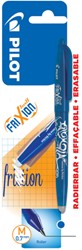 Rollerpen PILOT friXion medium blauw blister à 1 stuk