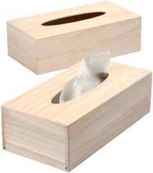 Tissuedoos Creativ Company 27x14x8cm hout