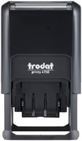 Woord-datumstempel Trodat Printy 4750 betaald op zwart