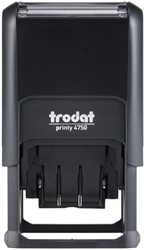 Woord-datumstempel Trodat Printy 4750 betaald op zwart