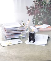Woord-datumstempel Trodat Printy 4750 betaald op zwart-1