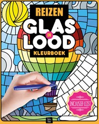 Kleurboek Interstat volwassenen glas in lood thema reizen
