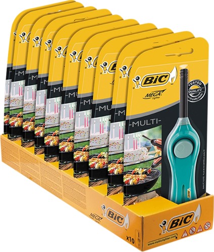 Aansteker Bic megalighter U140 multi assorti blister à 1 stuk-2