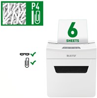 Papiervernietiger Leitz IQ Protect Premium 6X P4 snippers-2