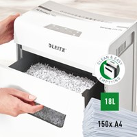 Papiervernietiger Leitz IQ Auto+ Pro 600 P4 snippers 4x28mm-1