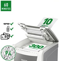 Papiervernietiger Leitz IQ Auto+ Office 300 P4 snippers 4x28mm-3