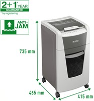 Papiervernietiger Leitz IQ Auto+ Office 300 P4 snippers 4x28mm-2