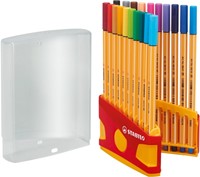 Fineliner STABILO point 88 ColorParade rollerset geel/rood fijn assorti etui à 20 stuks-4