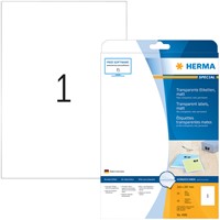 Etiket HERMA 4585 210x297mm weerbestendig transparant mat 10stuks-1