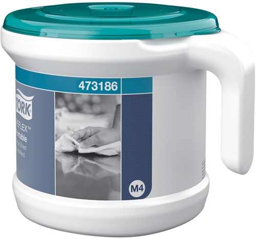 Reinigingsdoekdispenser Tork M4 Reflex Performance dispenserdoos startpakket wit 473186-1