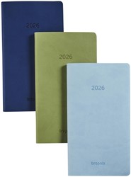 Agenda 2026 Brepols Interplan Colora 7dagen/2pagina's  groen, lichtblauw, donkerblauw