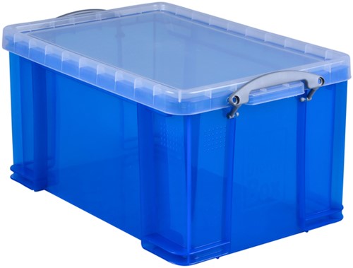 Opbergbox Really Useful 48 liter 600x400x315mm transparant blauw