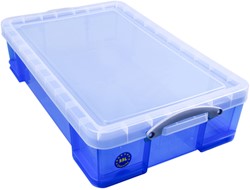 Opbergbox Really Useful 33 liter 480x390x310 mm transparant blauw