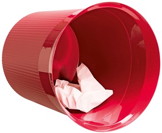 Papierbak Han Re-LOOP 13 liter rond rood-1